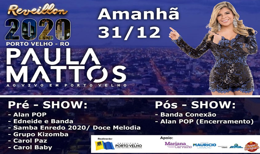 Tudo pronto para a festa da virada do ano