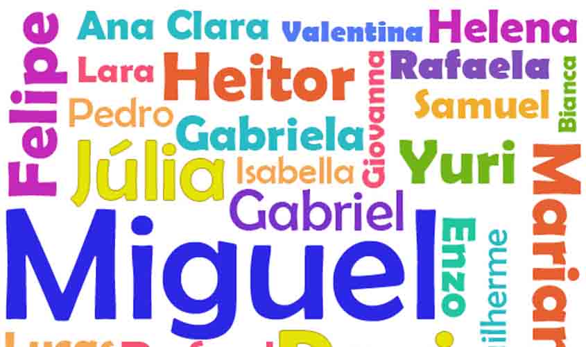 Cartórios divulgam os nomes de bebês mais registrados em Rondônia na década