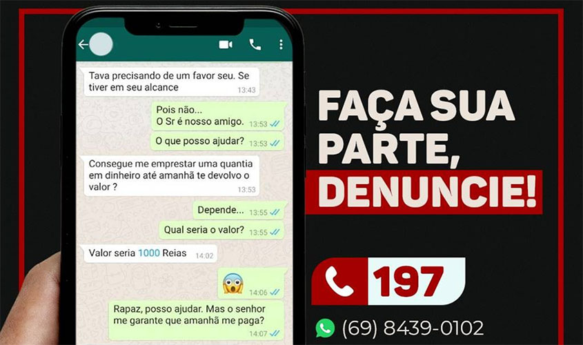A Polícia Civil, alerta a população sobre o aumento de crimes digitais