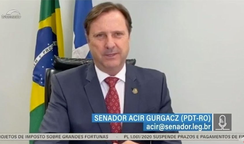 Gurgacz diz que governo deveria destinar 10% do PIB para combater crise