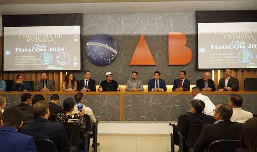 Governo de RO é homenageado com Troféu Fenacom 2024 por ações de desenvolvimento