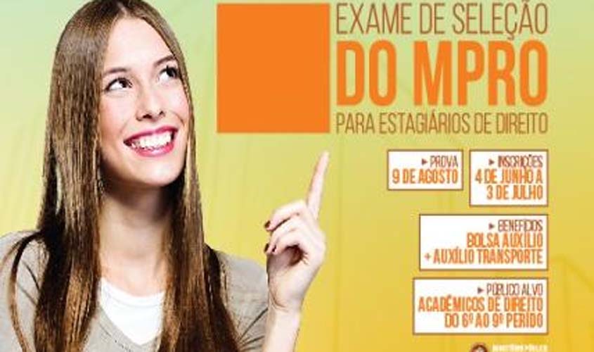 MP abre inscrições para seleção de estagiários em Direito na próxima terça-feira