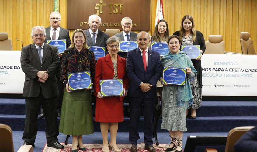 TRT-14 é premiado como um dos destaques na Semana da Execução Trabalhista de 2022