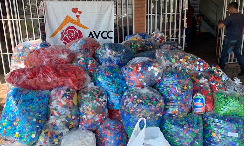 AVCC recebe doação histórica de tampinhas arrecadadas por servidores(as) do TJRO