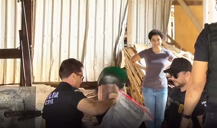 Polícia Civil incinera 140 kg de maconha em Cacoal