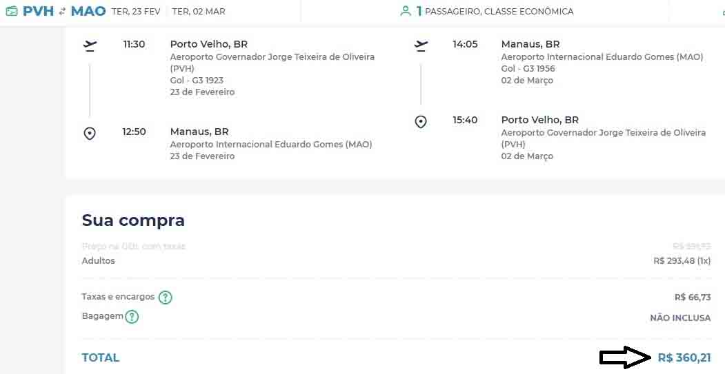 Promoção relâmpago! Voos de ida e volta de Porto Velho/Manaus por apenas R$  360 e Brasília por R$ 663 | Tudo Rondônia - Independente!