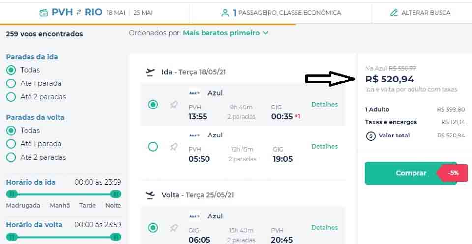 Voos baratos! Passagens aéreas de ida e volta Porto Velho/Rio de Janeiro  por apenas R$ 520 e para Maceió a R$ 562 | Tudo Rondônia - Independente!