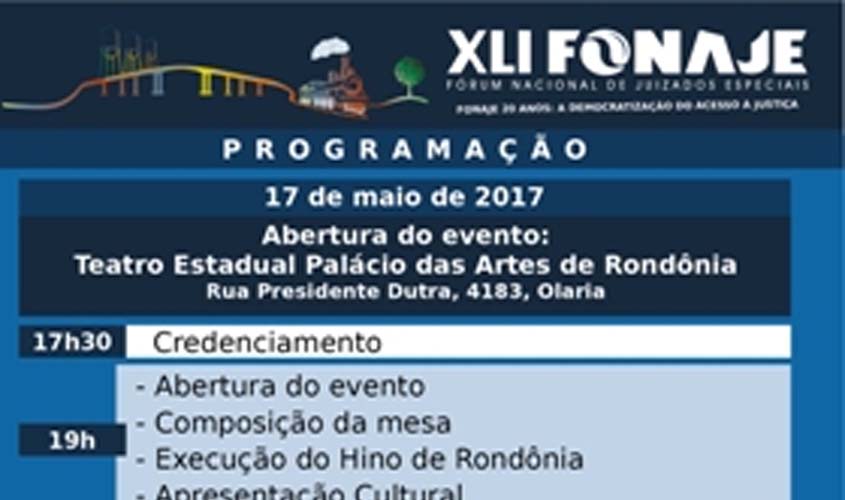 XLI Fonaje inicia hoje em Porto Velho