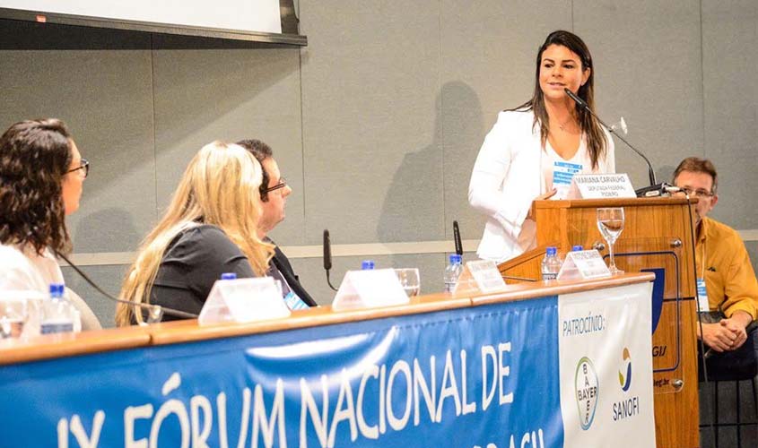 Em Fórum Nacional, Mariana Carvalho reafirma compromisso com portadores de doenças raras