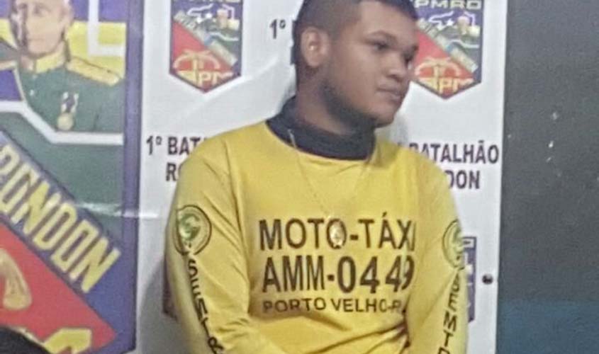 Mototaxista é preso com  droga próximo do 1° Batalhão