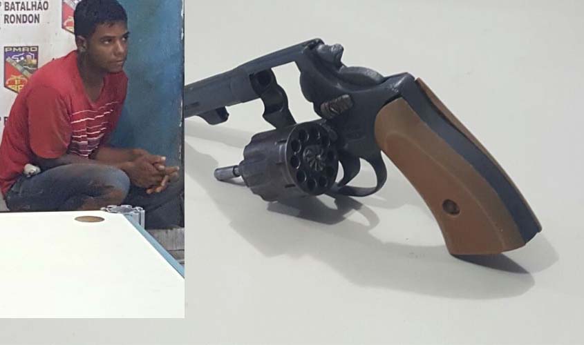 Suspeito é preso portando revólver na cintura em Porto Velho