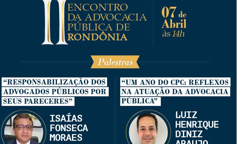 OAB/RO promove II Encontro da Advocacia Pública de Rondônia