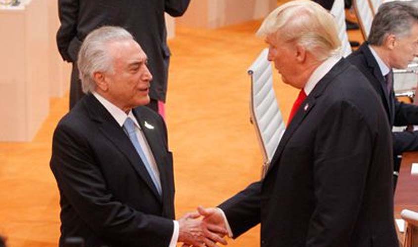 Trump elogiou economia do Brasil, diz Temer no Twitter