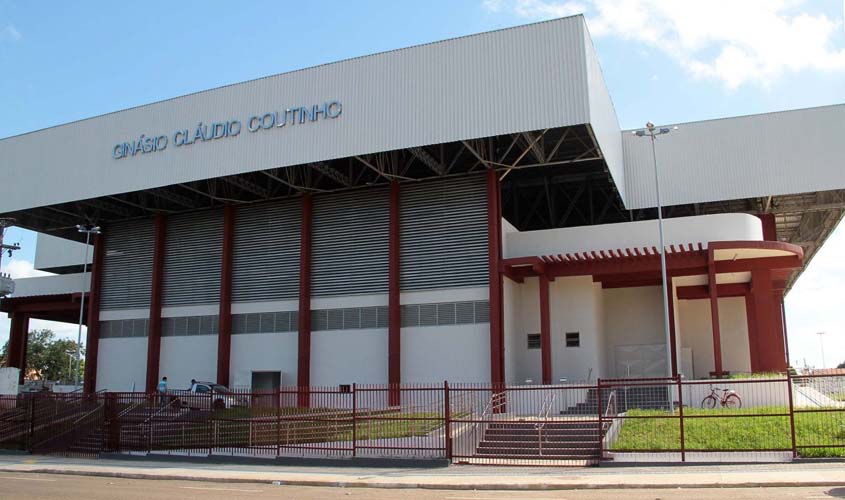 Reinauguração do ginásio Cláudio Coutinho, em Porto Velho, será no dia 30 de junho