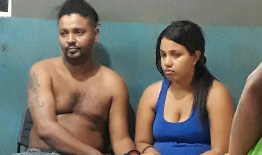 Após receber denúncia , PM prende casal  acusado tráfico  de drogas
