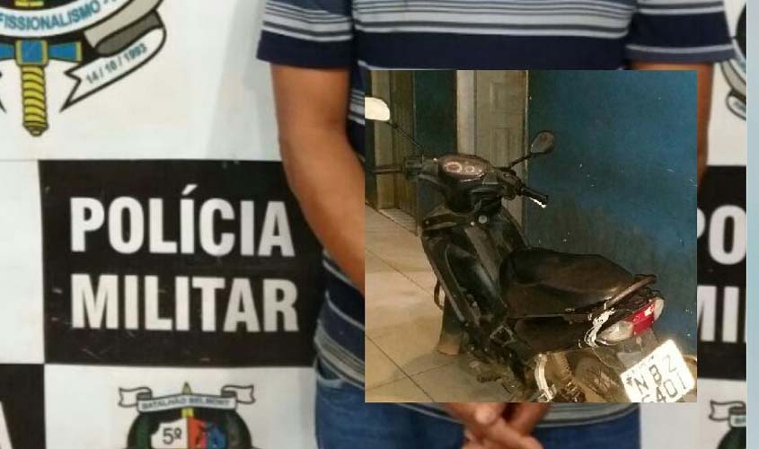 Homem é preso conduzindo moto roubada na capital